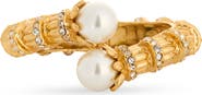 Kenneth Jay Lane Faux Pearl End Cap Bracelet