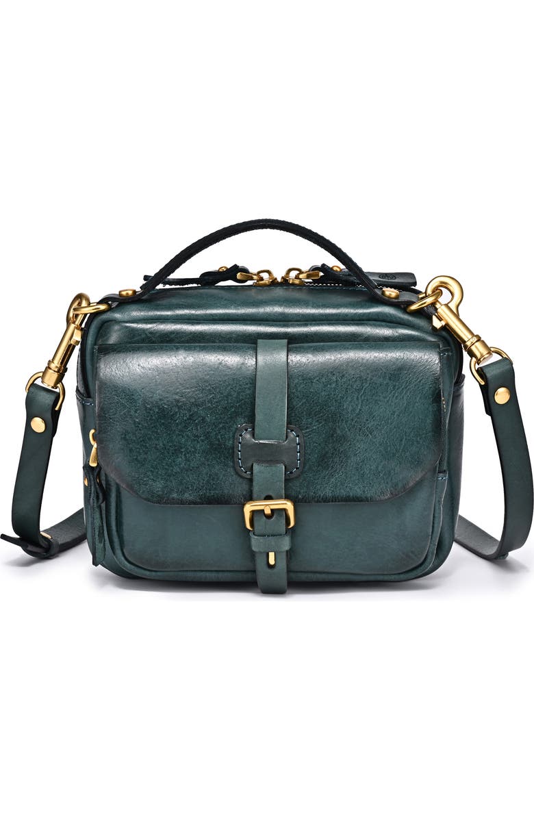 OLD TREND Ficus Leather Crossbody Bag, Main, color, Turquoise