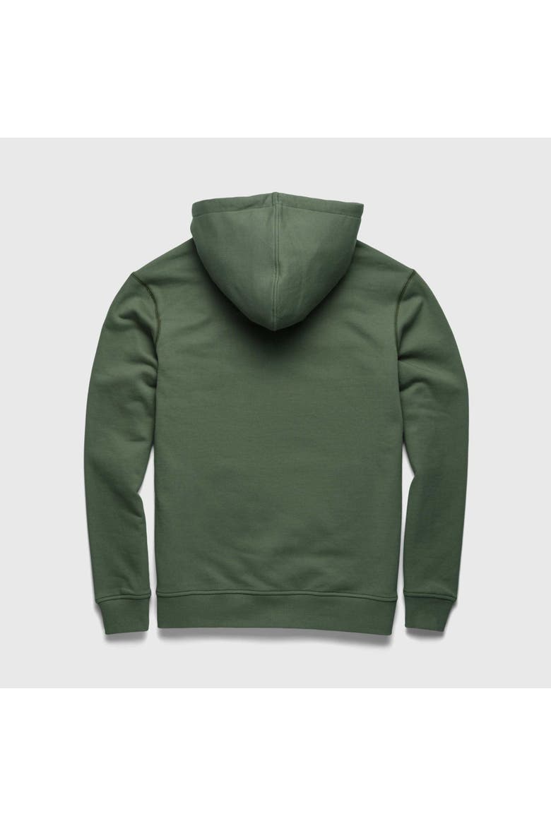 Marine French Terry Hoodie, Alternate, color, agave green