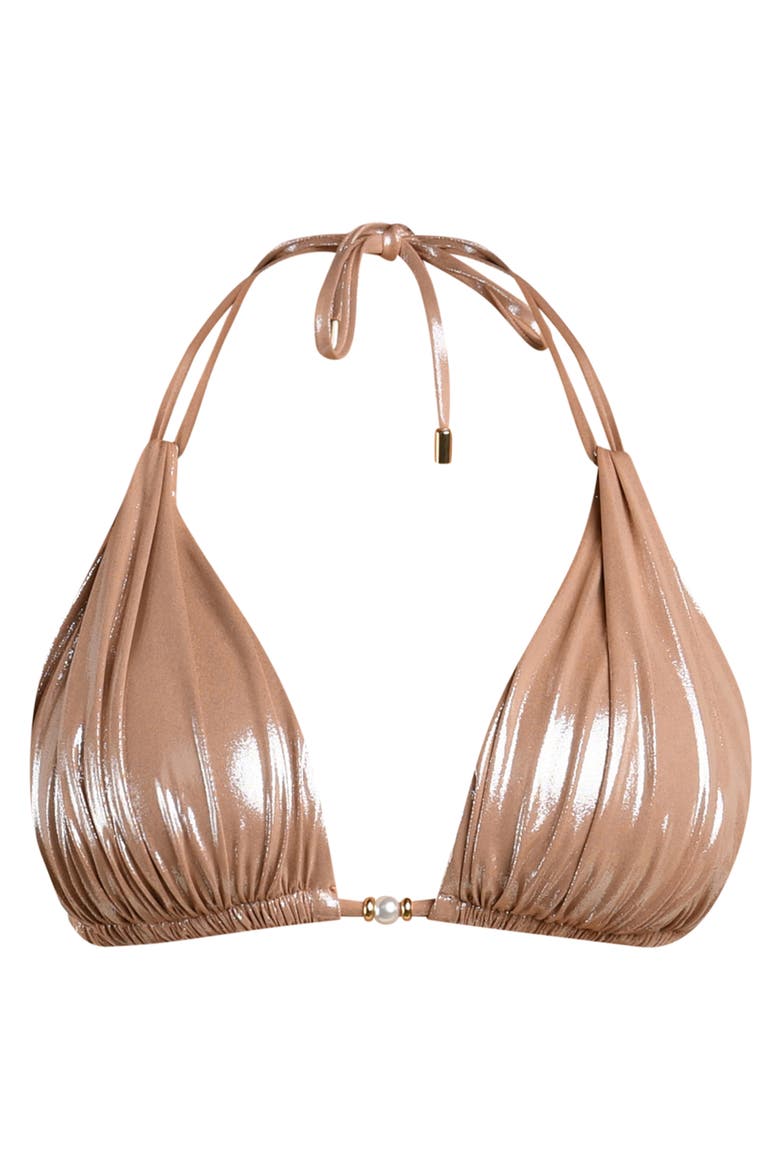 Sand Halter Bikini Top, Alternate, color, SAND
