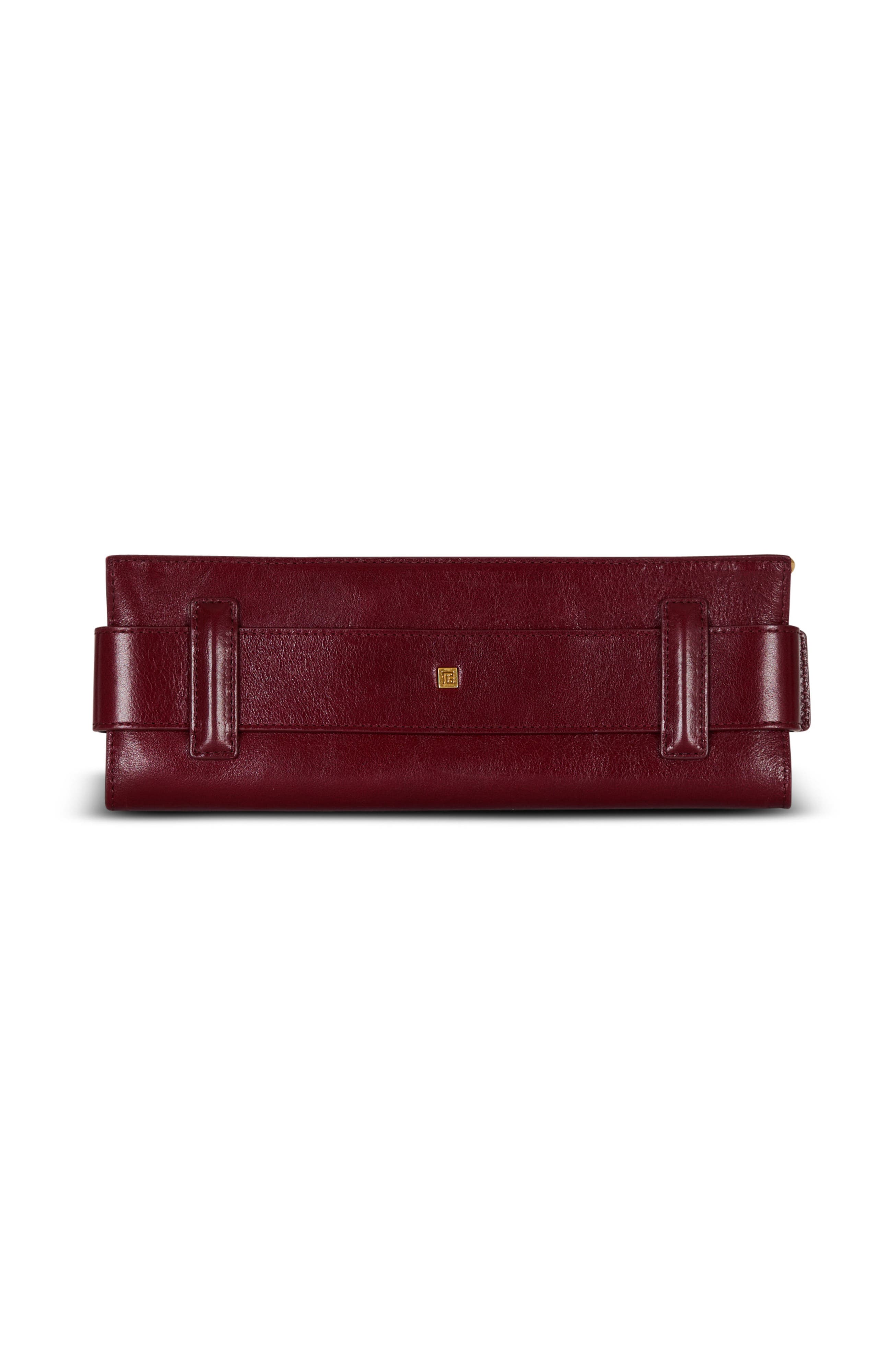 Balmain Anthem Calfskin Clutch In Calfskin, Alternate, color, 