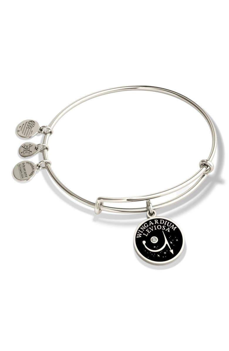 Alex and Ani Harry Potter<sup>™</sup> Wingardium Leviosa Charm Bangle Bracelet, Main, color, 