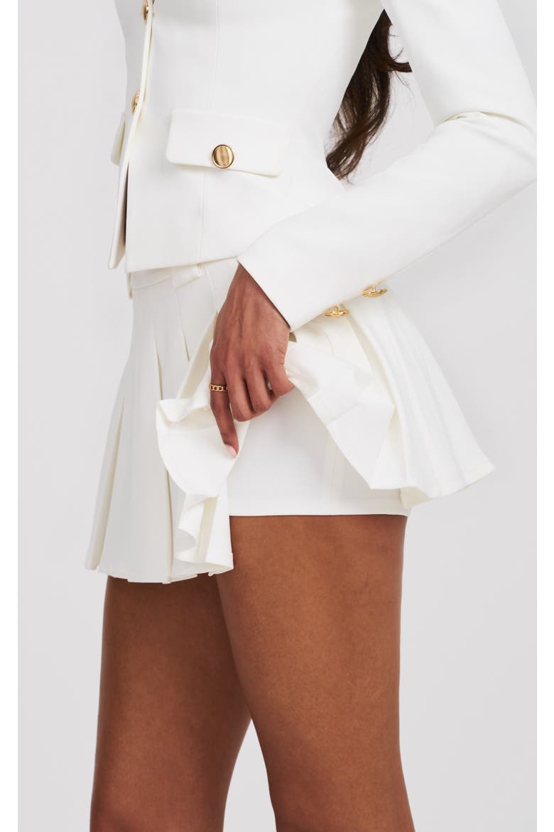 Oaklyyn Pleated Mini Skort, Alternate, color, White