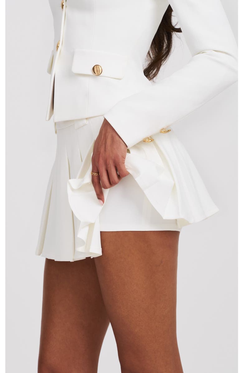 Miss Circle Oaklyyn Pleated Mini Skort, Alternate, color, White