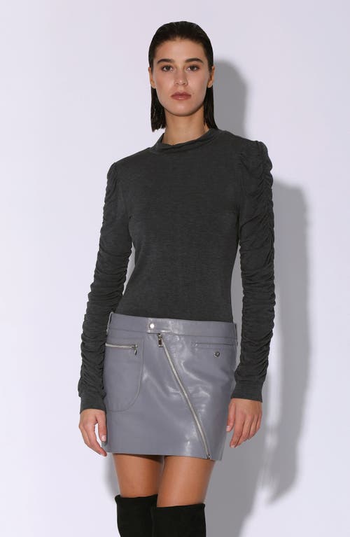 WALTER BAKER WALTER BAKER GAVRIEL HIGH WAIST LEATHER SKIRT