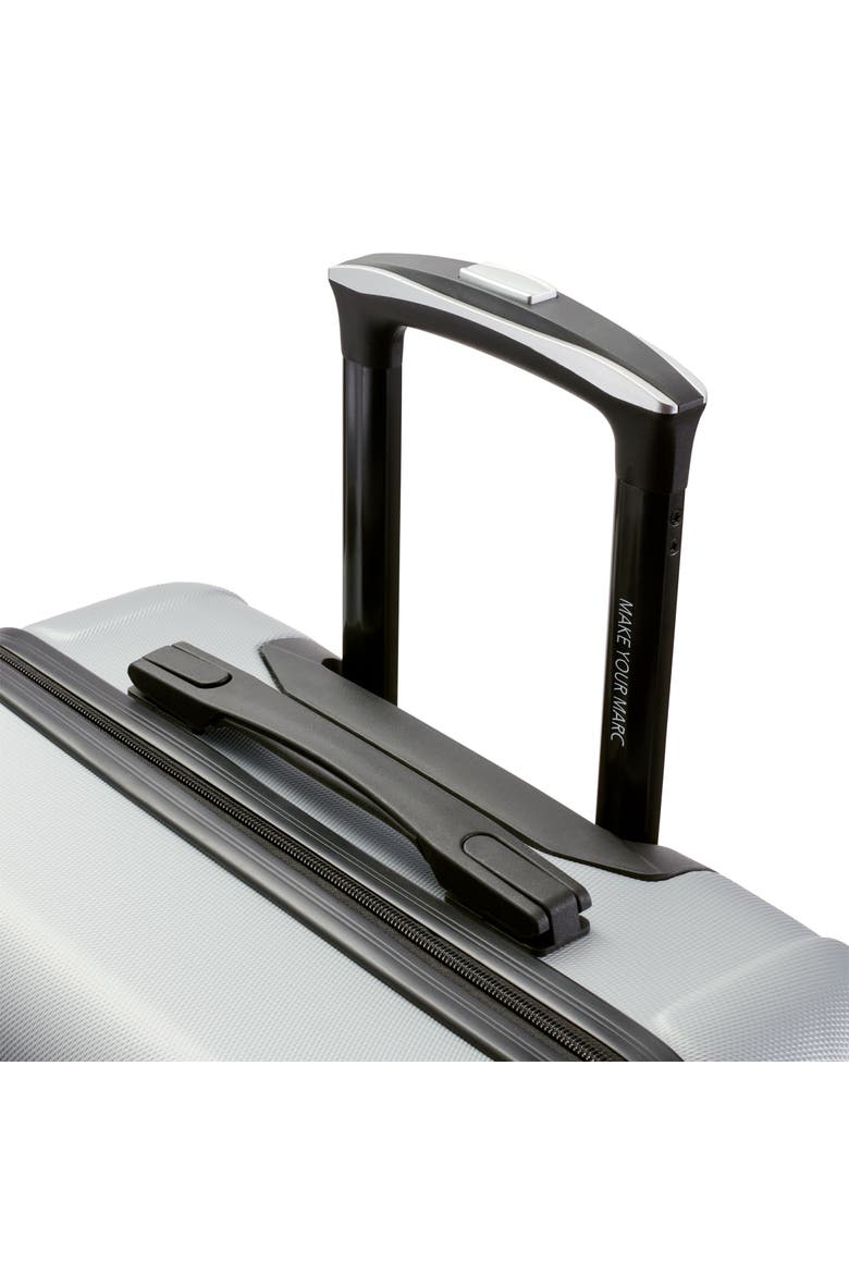Lotus Upright Suitcase, Alternate, color, Silver