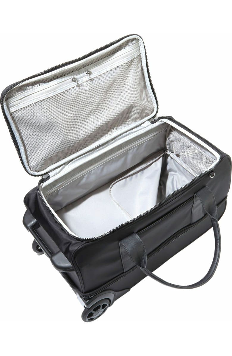 BAGGALLINI Gramercy Carry-On Travel Roller Duffel Bag, Alternate, color, Black