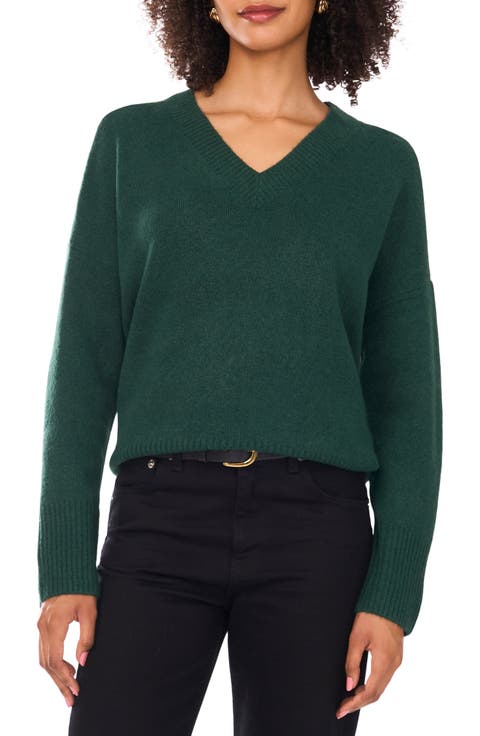 Contrast High-Low Sweater
