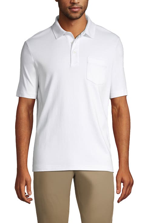 Short Sleeve Cotton Supima Polo Shirt with Pocket