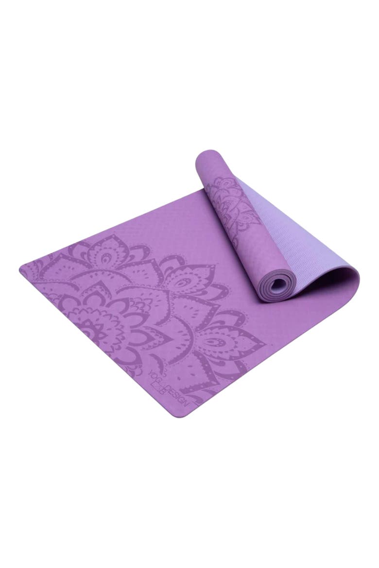 Flow Yoga Mat, Alternate, color, Mandala Lavender