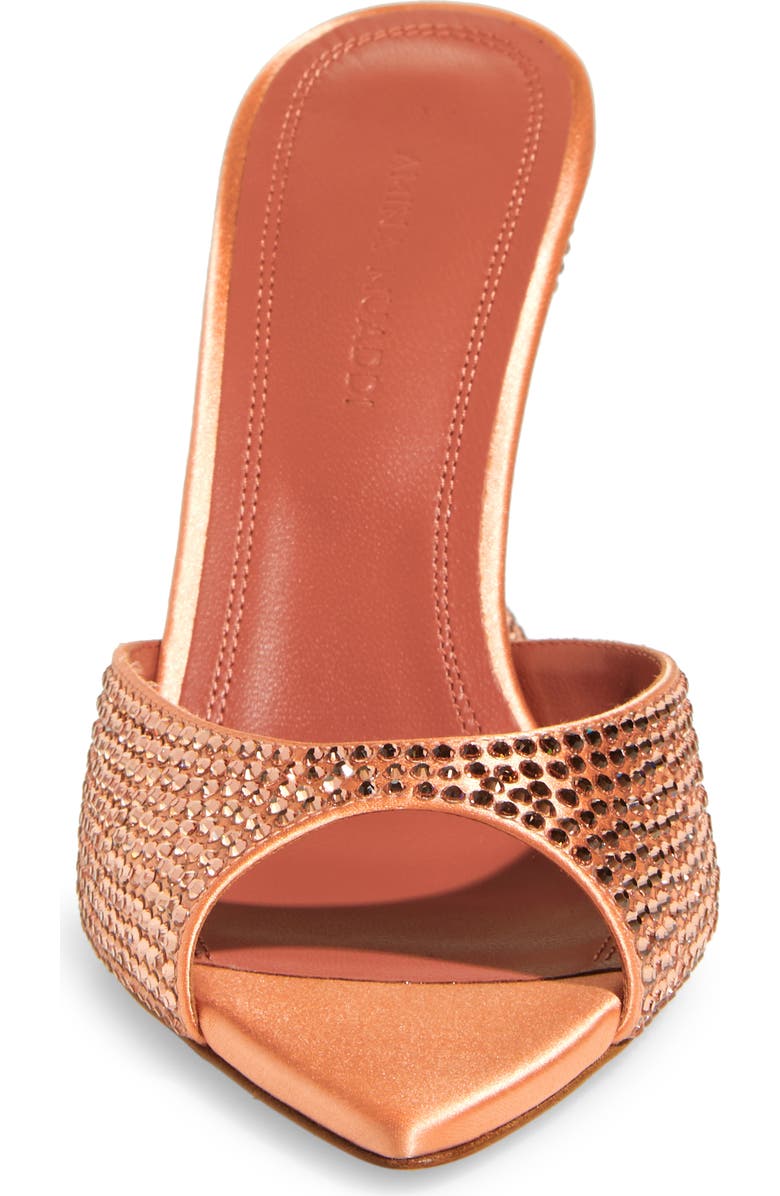 Amina Muaddi Caroline Crystal Embellished Pointed Toe Sandal, Alternate, color,