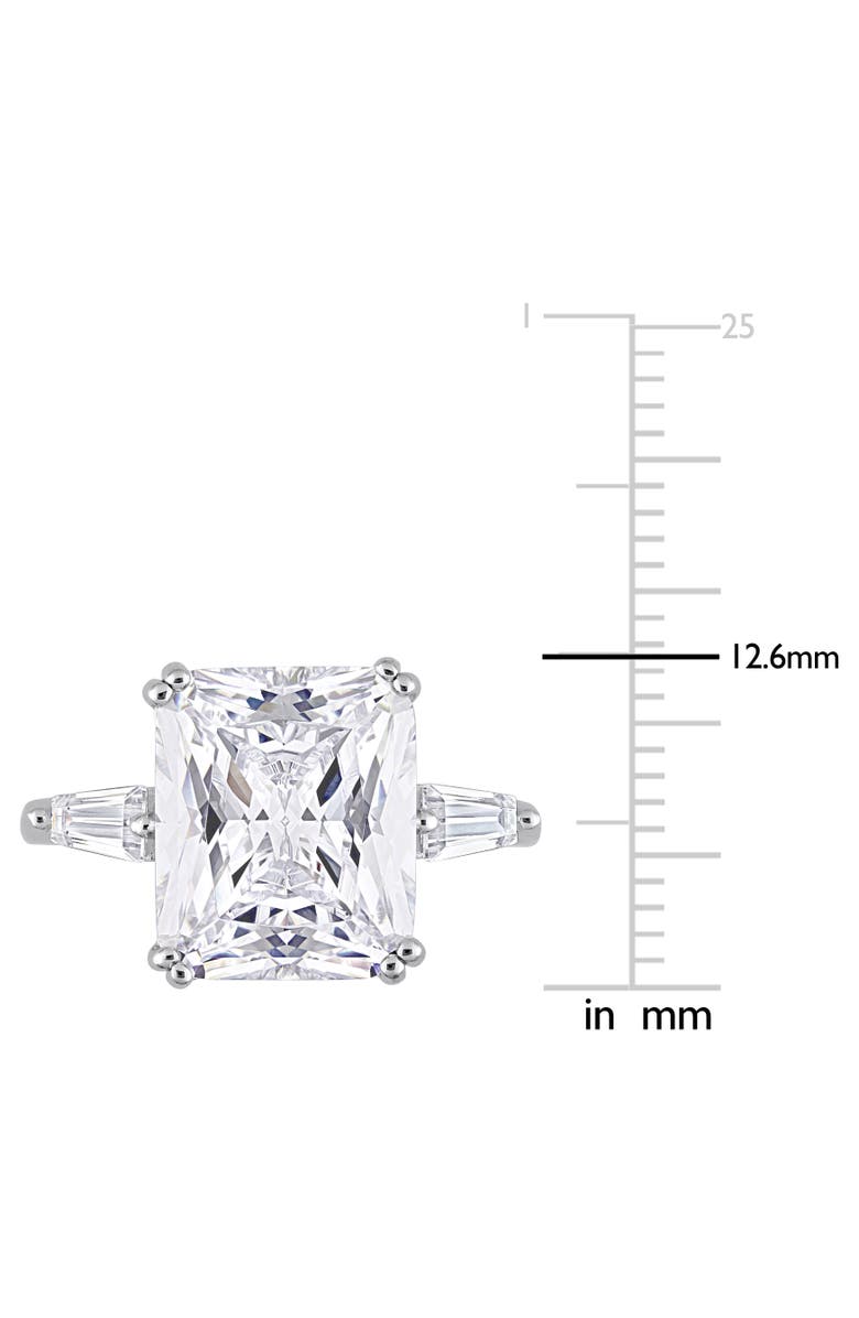 Julianna B. Cubic Zirconia 3-Stone Ring, Alternate, color, Sterling Silver