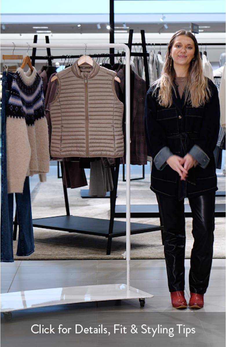 Arabella Water Repellent Quilted Puffer Vest, sales video thumbnail