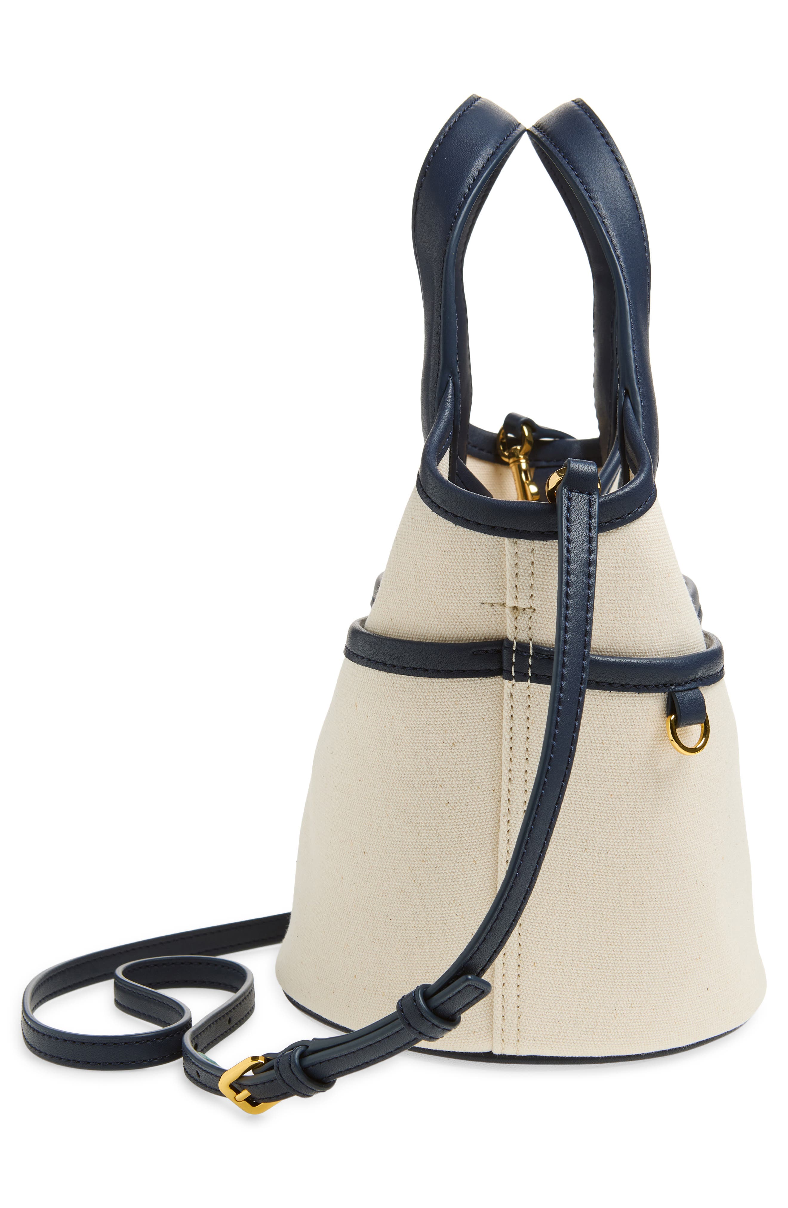 Veronica Beard Canvas Anchor Bag, Alternate, color, Navy/ Ecru