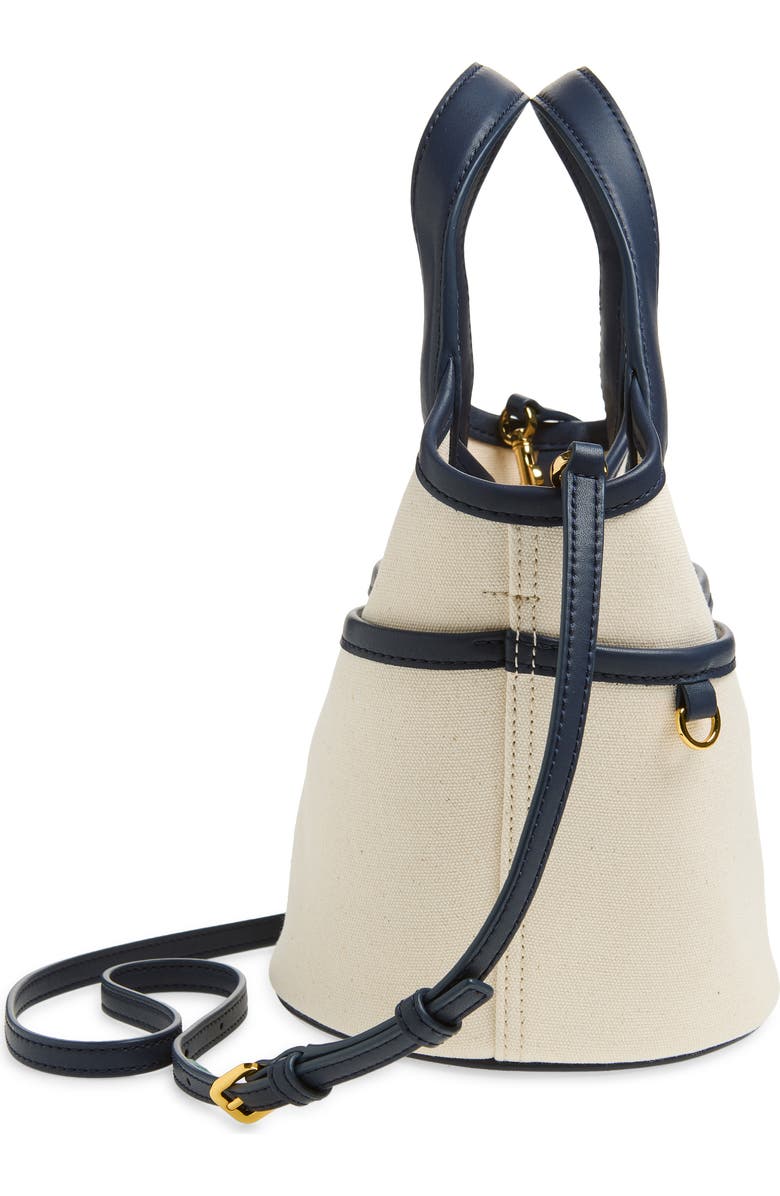 Veronica Beard Canvas Anchor Bag, Alternate, color, Navy/ Ecru