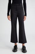 Max Mara Nepeta Stretch Virgin Wool Flare Leg Ankle Trousers