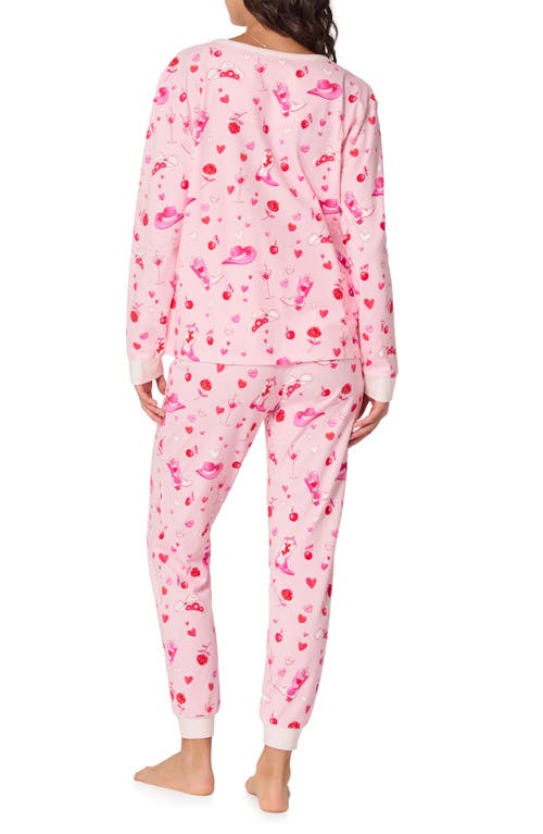 Bedhead Pajamas Print Stretch Organic Cotton Pajamas In Pink