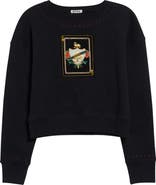 Bode Bullion Card Cotton Graphic Sweatshirt