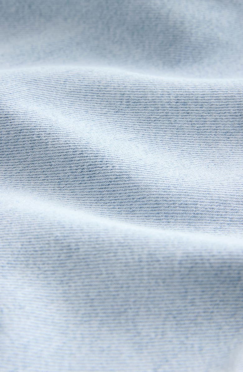 NEXT Tie Waist Long Sleeve Denim Maxi Dress, Alternate, color, Blue