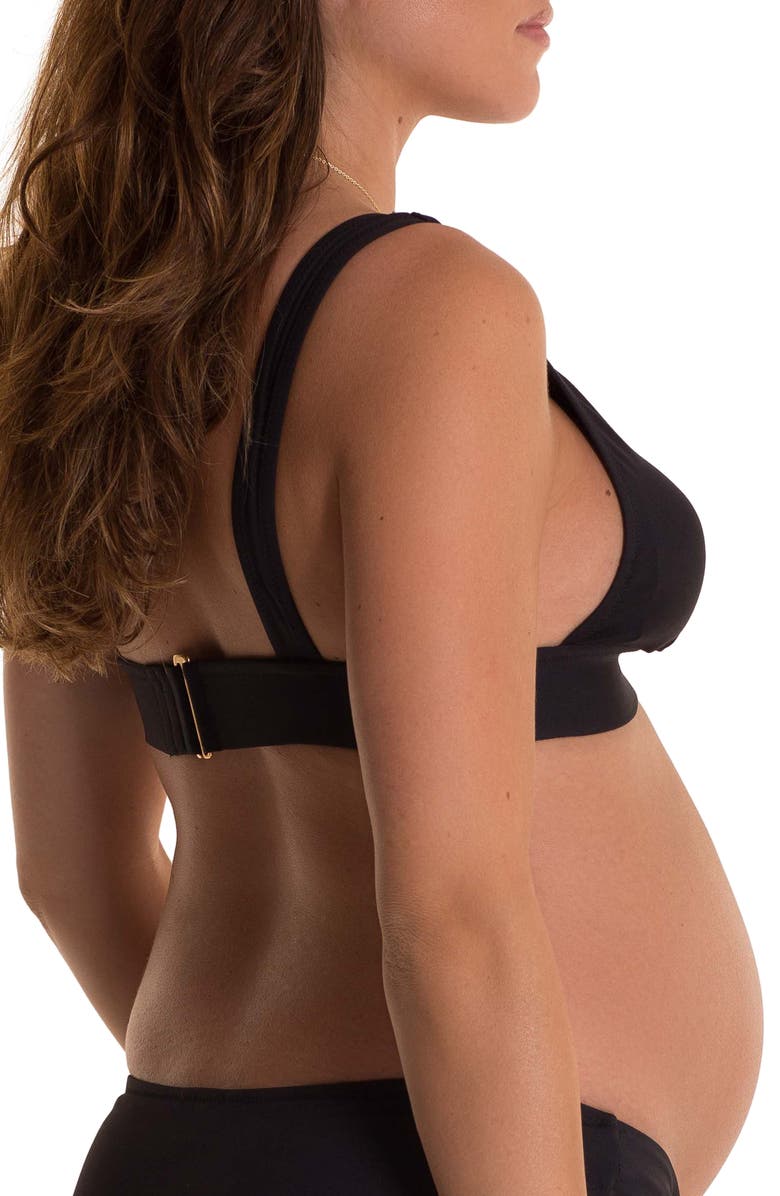 Pez D'Or Maternity Bikini Top, Alternate, color, 