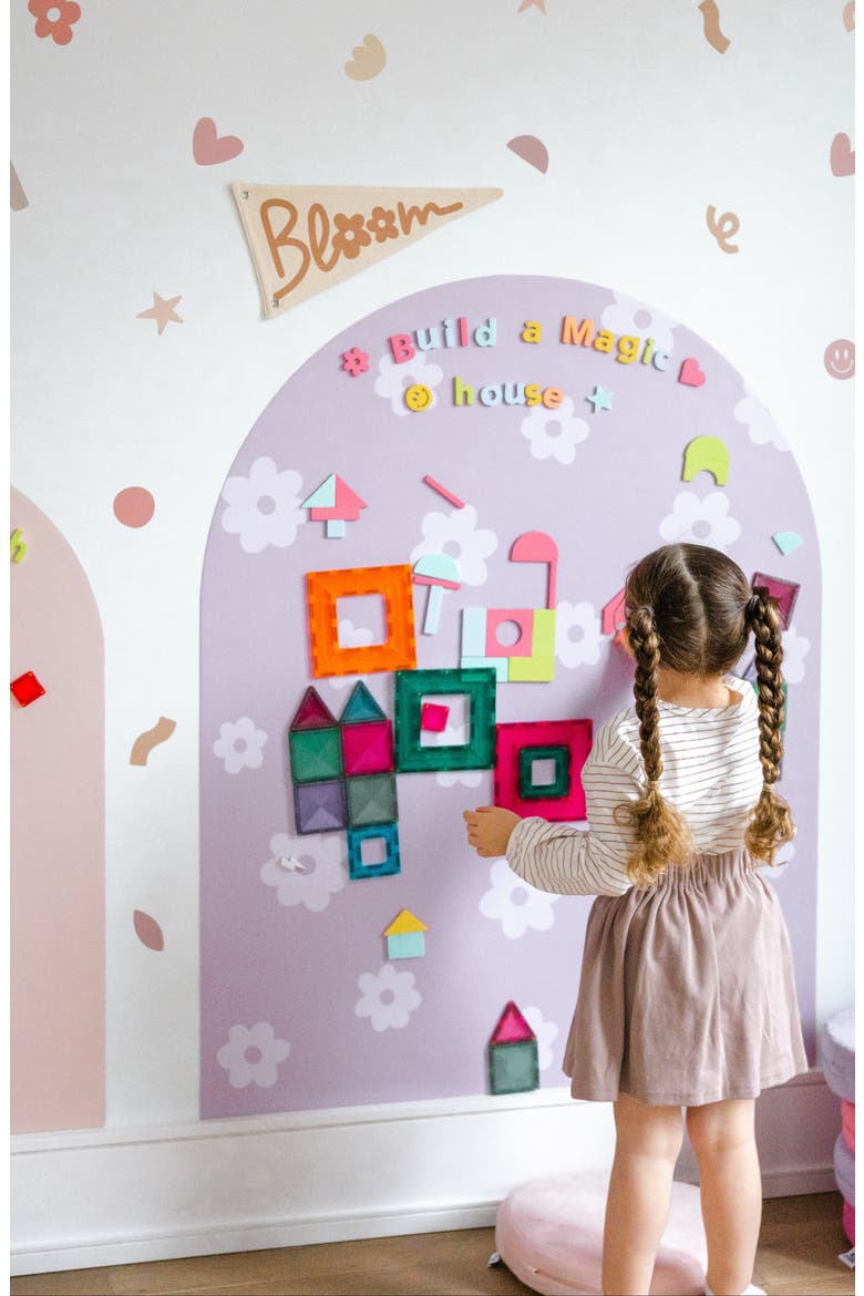 MEGA Magic Playwall Arch Magnetic Wall Decal, Alternate, color, Daisy