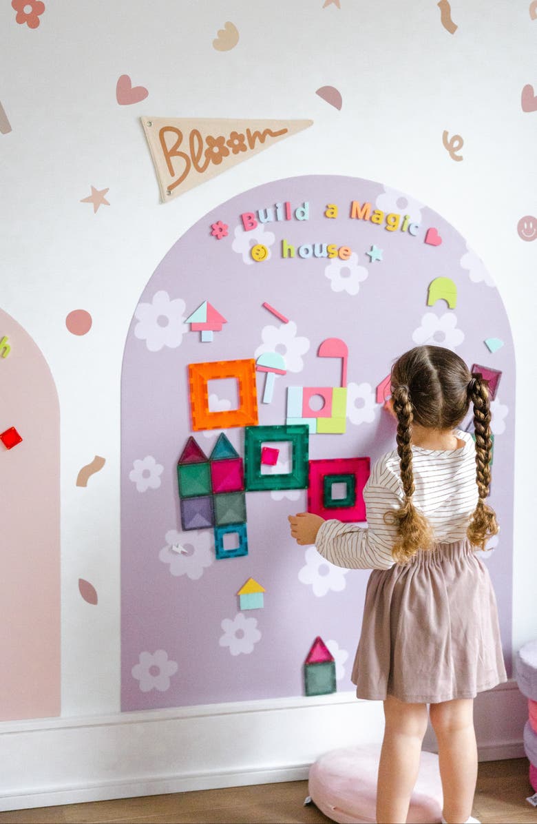 Cherrypick MEGA Magic Playwall Arch Magnetic Wall Decal, Alternate, color, Daisy