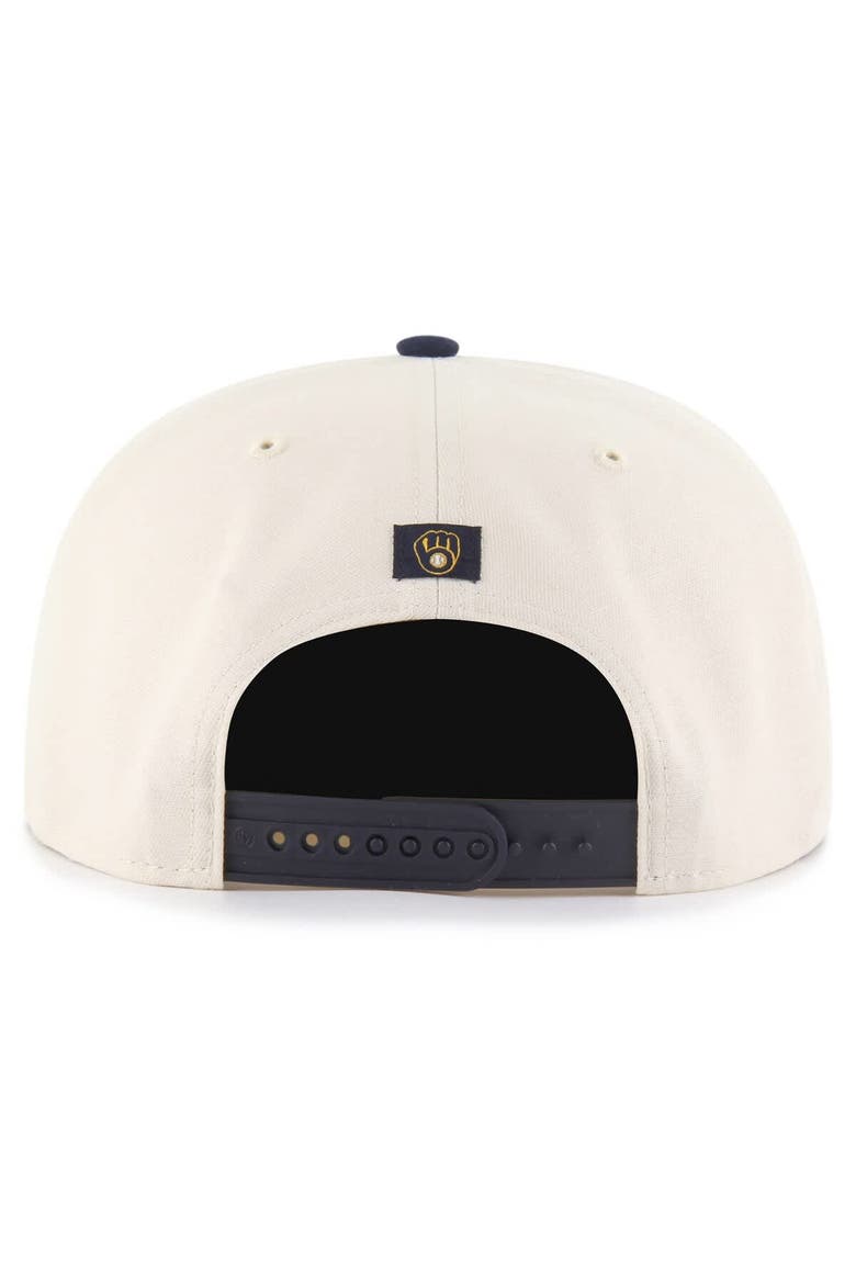 Men's '47  Natural Milwaukee Brewers Payson Captain Adjustable Hat, Alternate, color, Cream