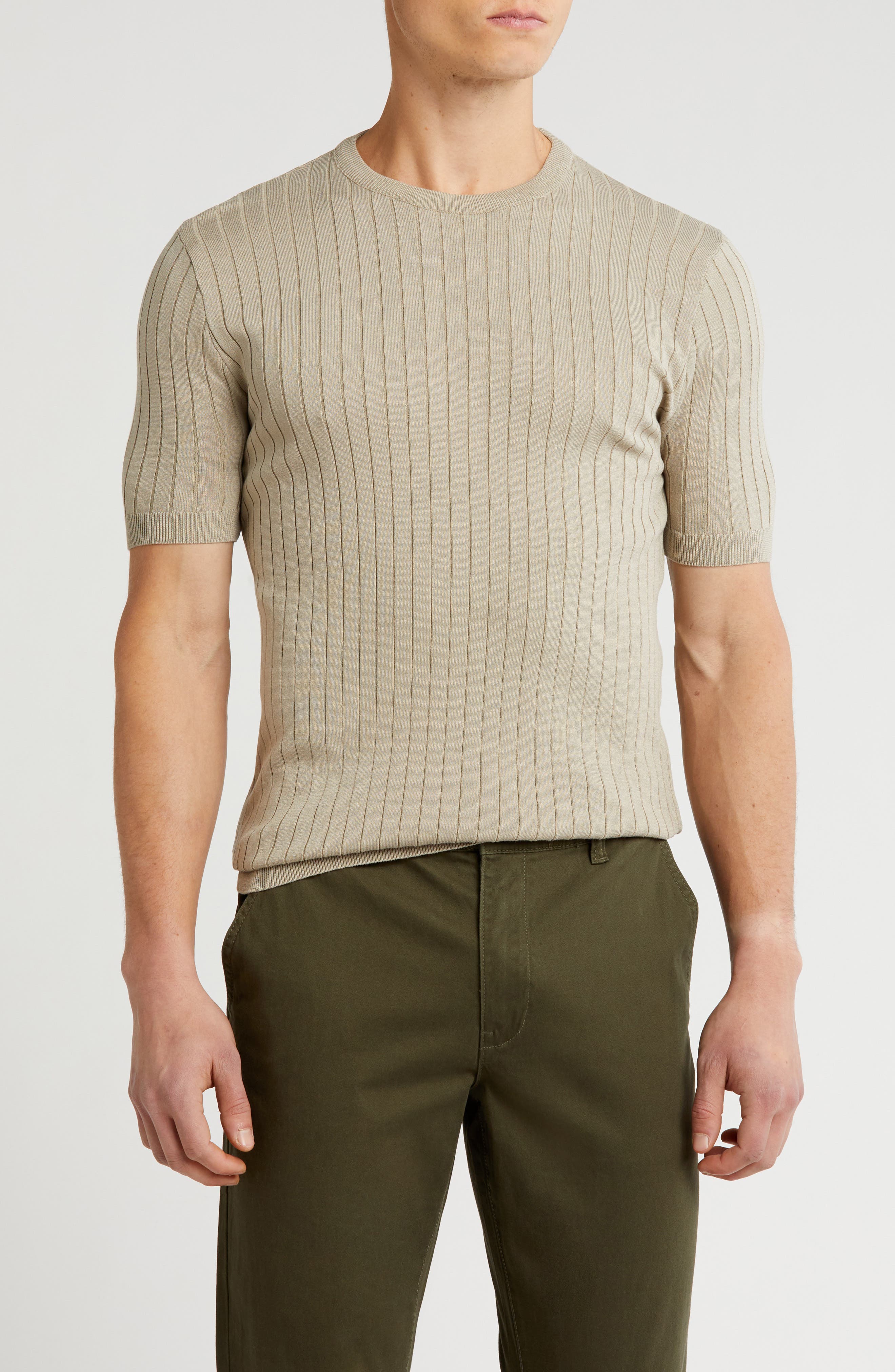 Slim Fit Sweater T-Shirt - image 5