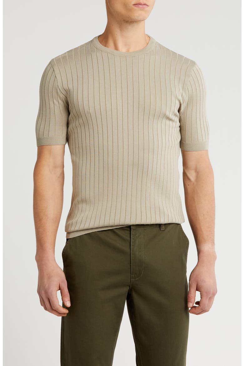 Slim Fit Sweater T-Shirt, Main, color, TAUPE