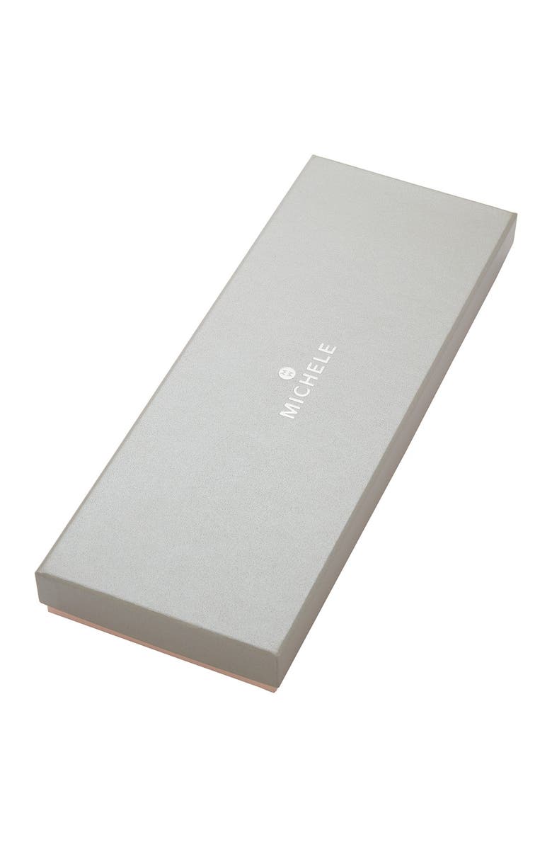 MICHELE Cape Chronograph Silicone Strap Watch, 40mm, Alternate, color, 