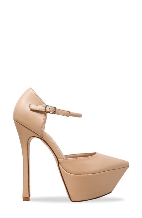 CHASE & CHLOE CHASE AND CHLOE POINTY TOE D'ORSAY PLATFORM PUMP 