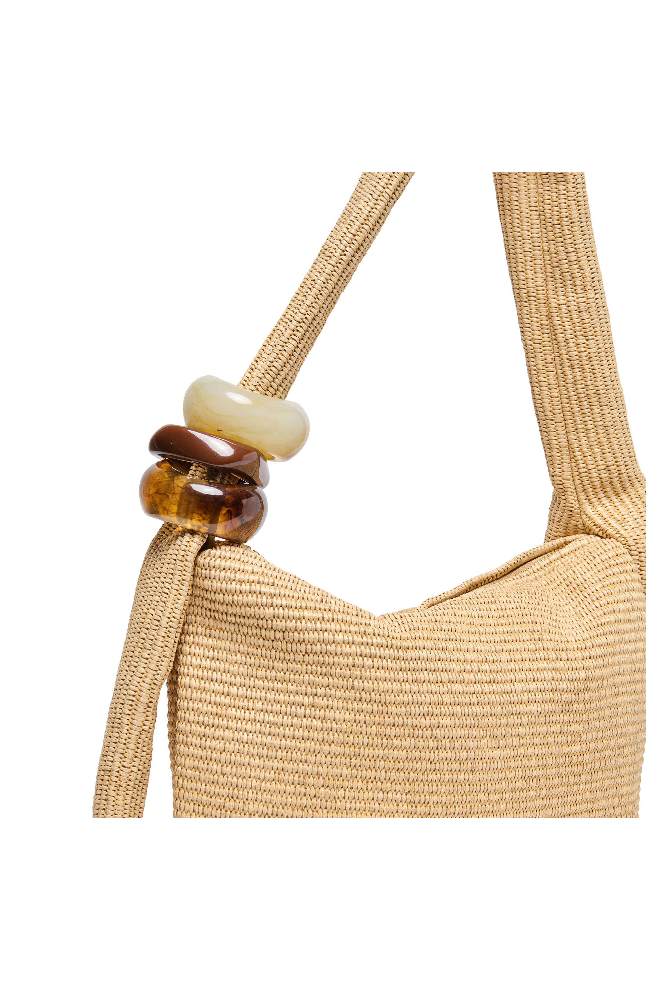 Dolce Vita Kalen Raffia Shoulder Bag, Alternate, color, Natural