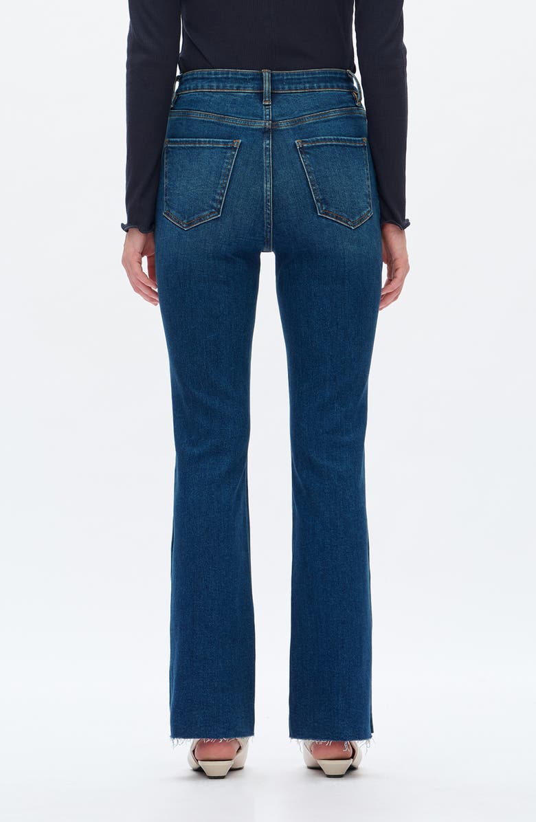 Bayeas Lunna High Waist Fray Hem Bootcut Jeans, Alternate, color, Deep Sea