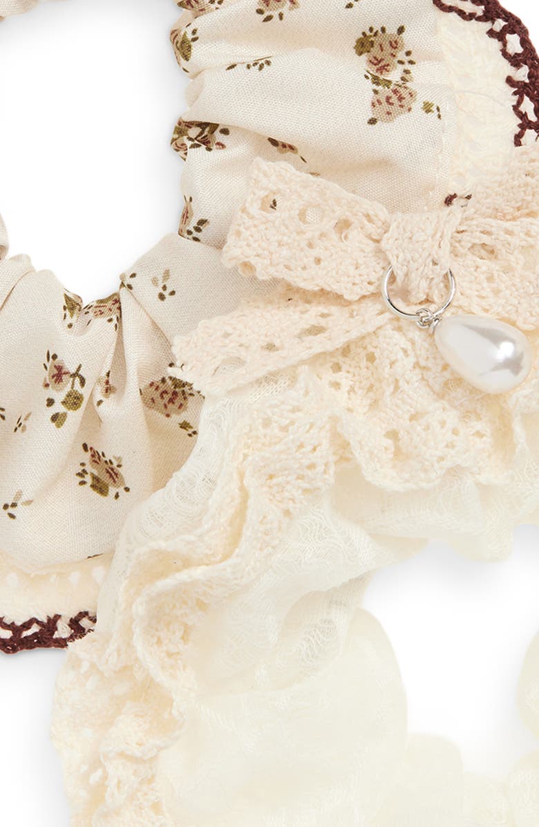 BP. 2-Pack Scrunchies, Alternate, color, Ivory Multi