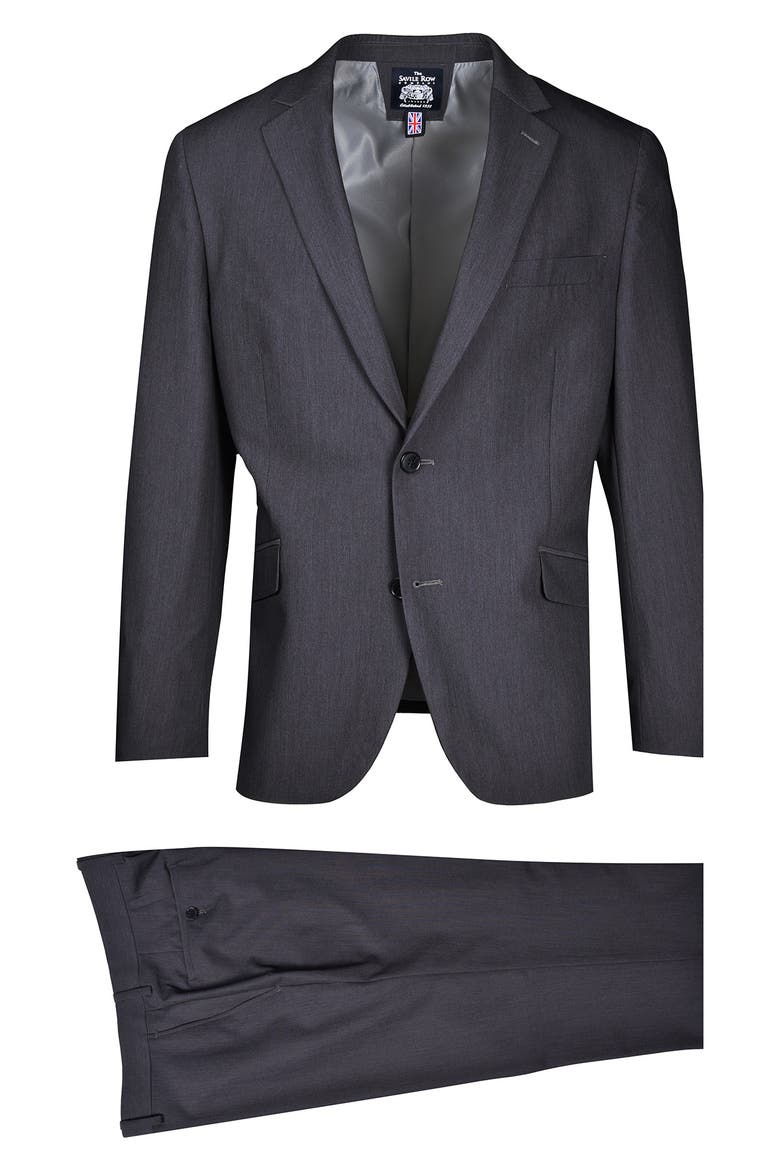 SAVILE ROW Slim Fit Bi-Stretch Suit, Main, color, GREY