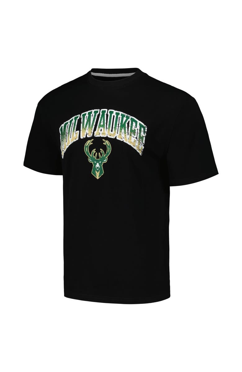 Stadium Essentials Unisex Stadium Essentials Black Milwaukee Bucks Terrace T-Shirt, Alternate, color, Black