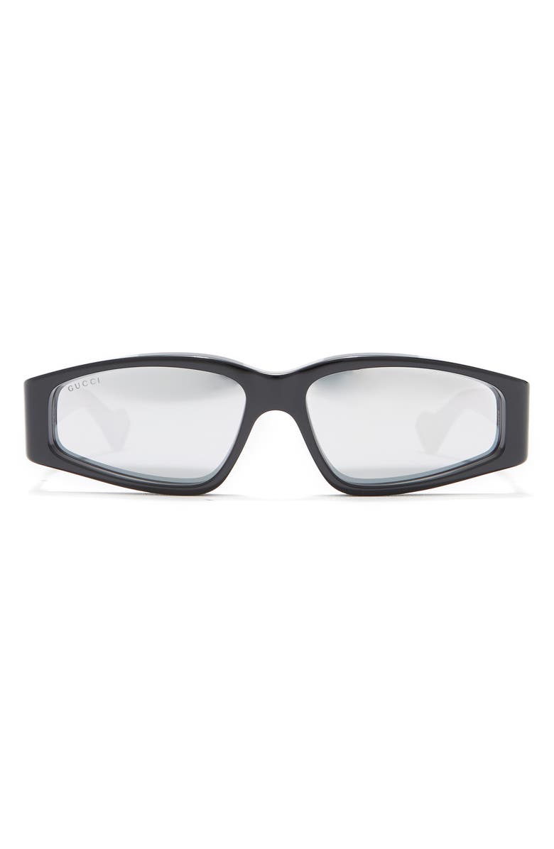 Gucci 58mm Rectangular Sunglasses, Main, color,