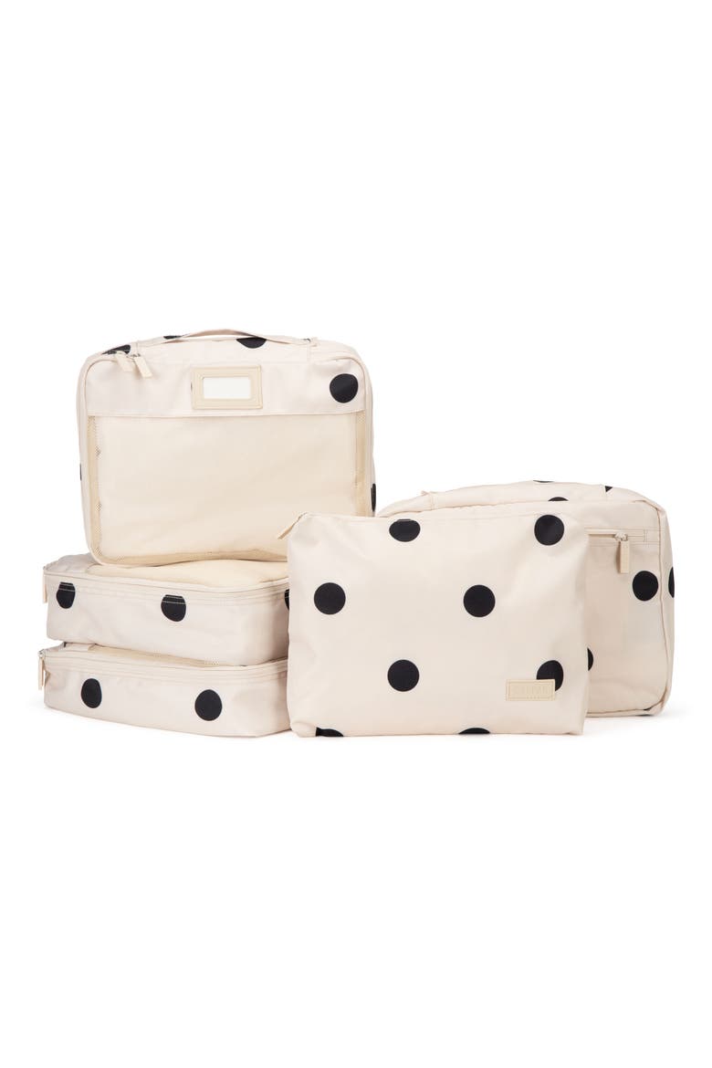 5-Piece Packing Cube Set, Main, color, POLKA DOT