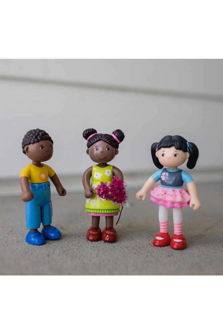 Little Friends Naomi - 3.75" Girl Dollhouse Toy Figure with Pig Tails, Alternate, color, Multi