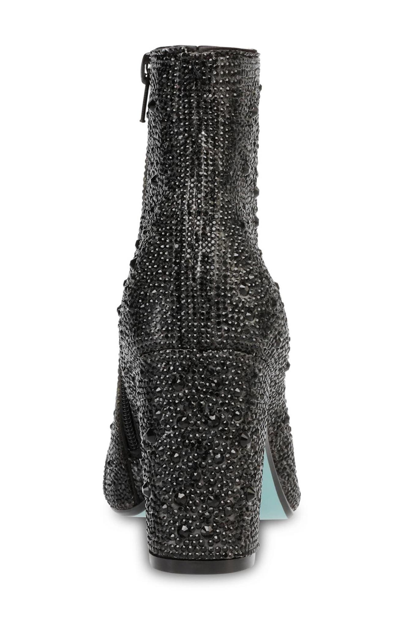 Betsey Johnson Cady Crystal Pavé Bootie, Alternate, color, 