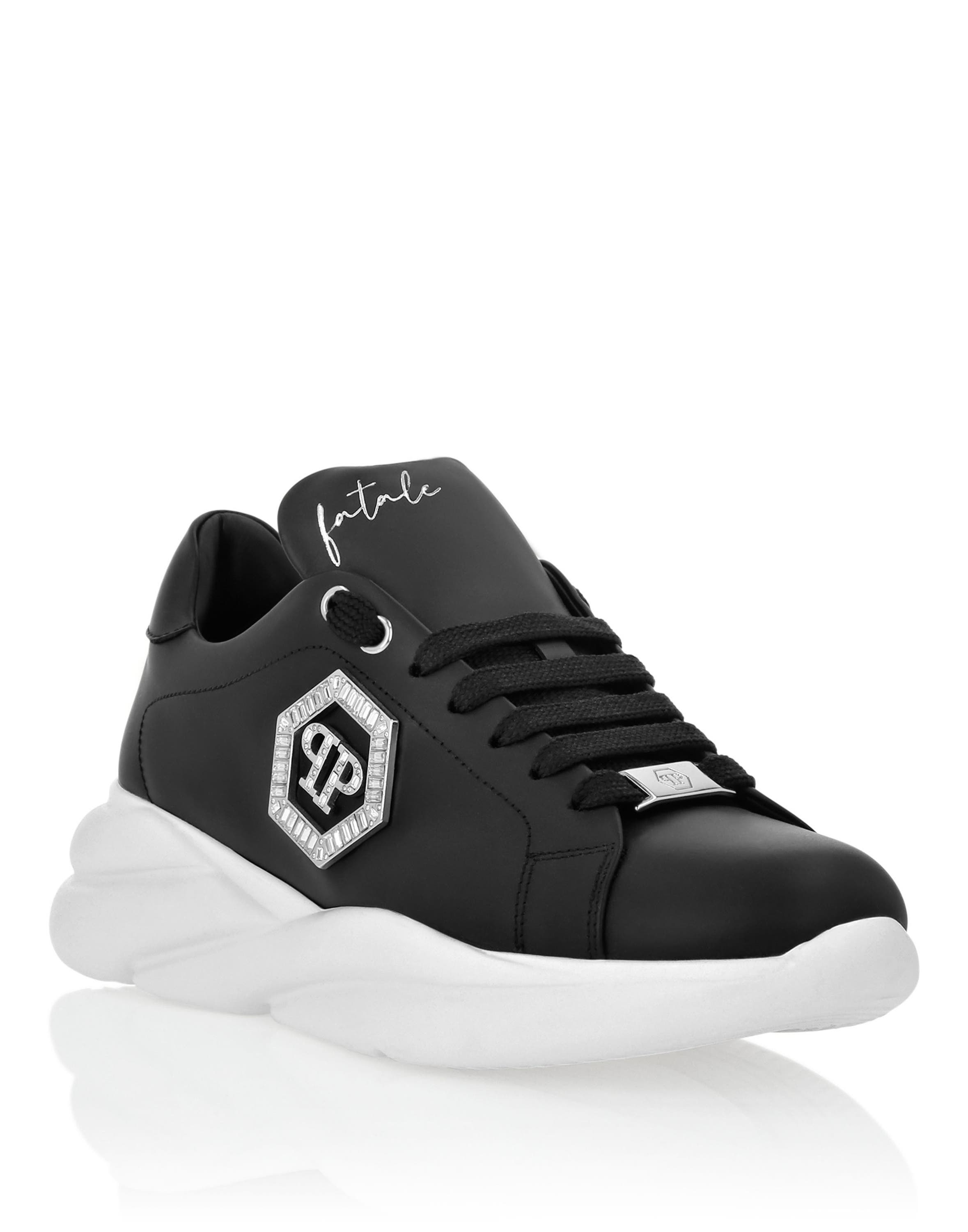 Nappa Leather Runner Crystal Fatale Women, Main, color, black