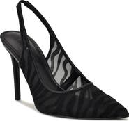 Nine West Feather Pointed Toe Slingback Pump