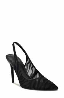 Nine West Feather Pointed Toe Slingback Pump