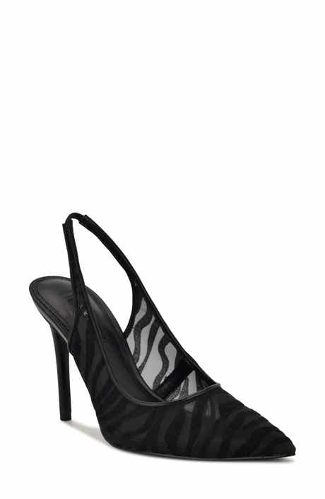 Nine West Feather Pointed Toe Slingback Pump