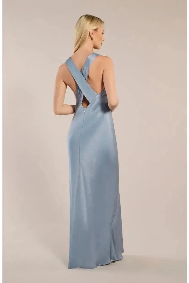 Paris Cross Back Dress, Alternate, color, Pale Blue
