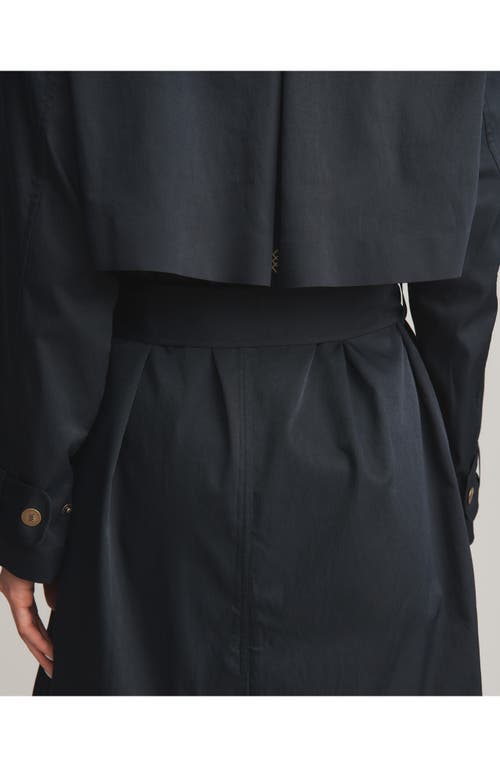 Rhone Utility Trench Coat In Black