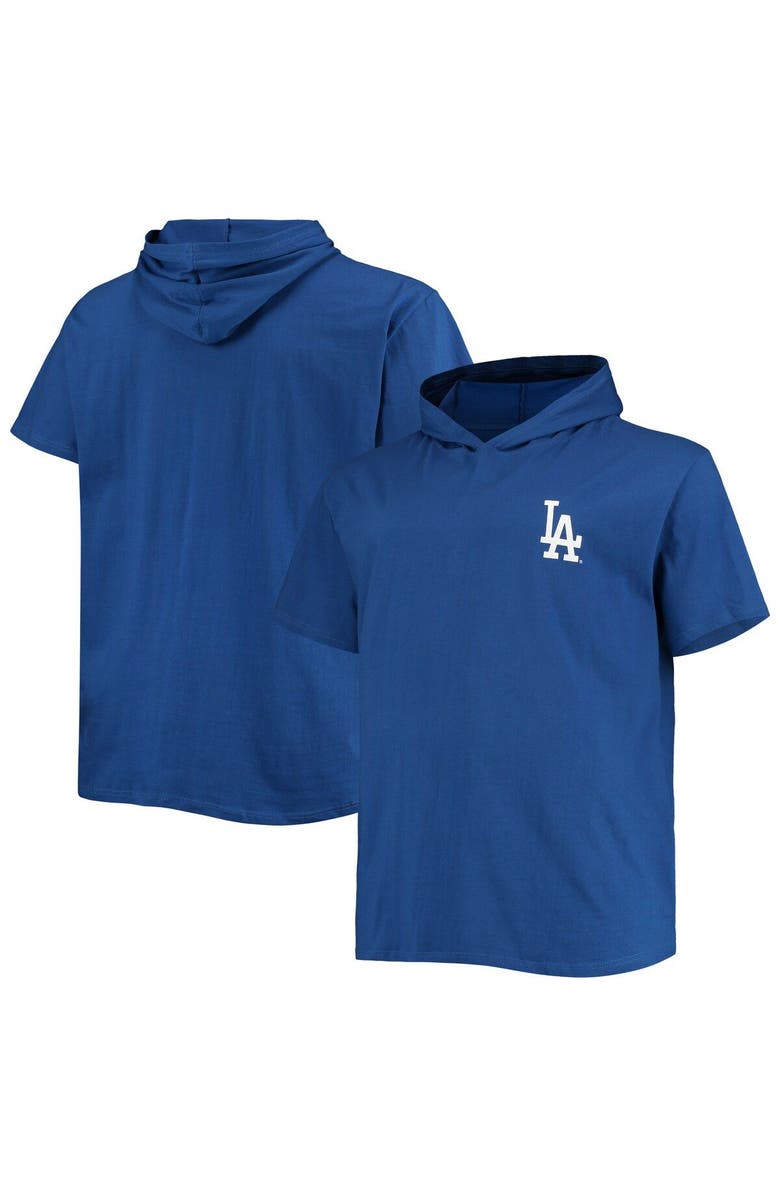 PROFILE Men's Royal Los Angeles Dodgers Big & Tall Jersey Short Sleeve Pullover Hoodie T-Shirt, Alternate, color, 