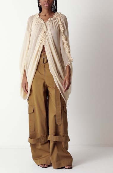 パンツ ZIMMERMANN Biscuit Cotton Cargo Pant ZIMMERMANN Illuminate Cargo Pants | Green | FARFETCH