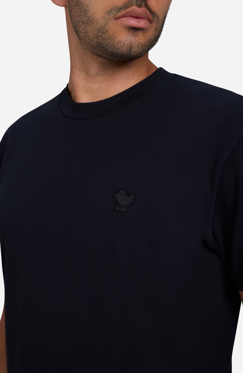 Bad Birdie Bad to your Core Embroidered Logo Cotton T-Shirt, Alternate, color, Black