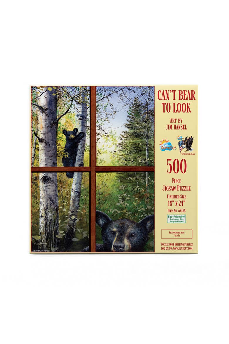 Can't Bear to Look 500 piece Jigsaw Puzzle for Adults, Alternate, color, Multicolor